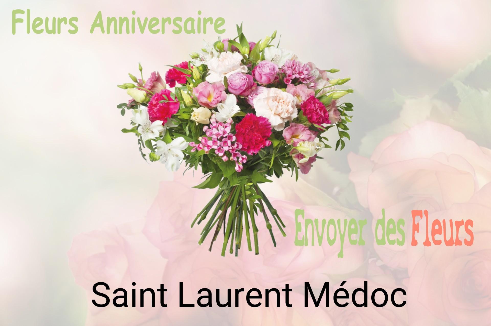 Bouquet de fleurs d’anniversaire livré à Saint-Laurent-Médoc